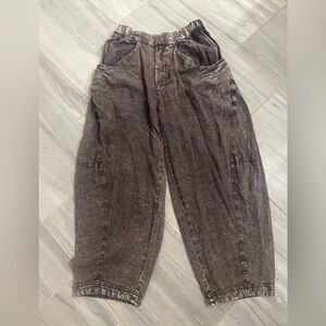Free people pull on barrel pants